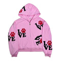 LOVE Foam Print Heavyweight Loose-Fit Sweatshirt