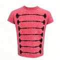 Regal Cord-Embroidered Washed T-Shirt – Slim Fit Unisex