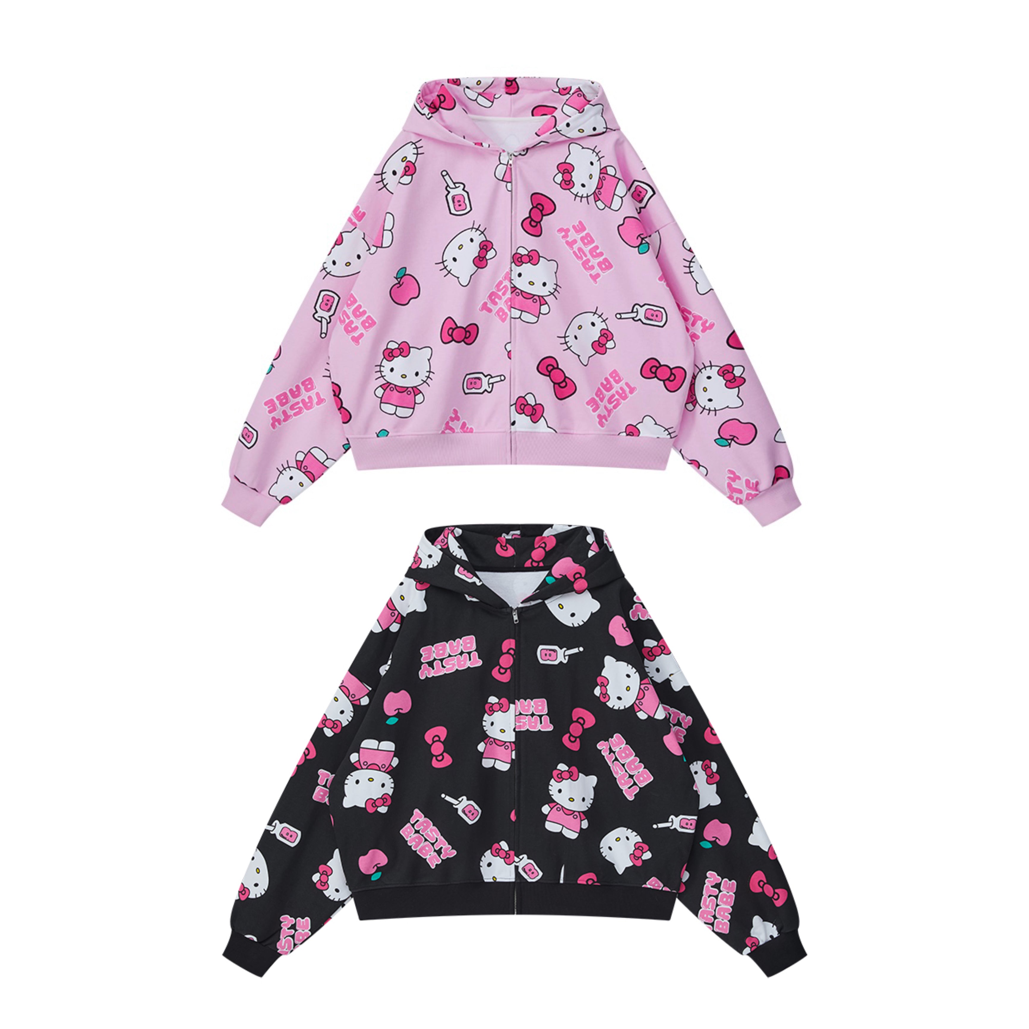 Unisex Parody Kitty All-Over Print Oversized Hoodie