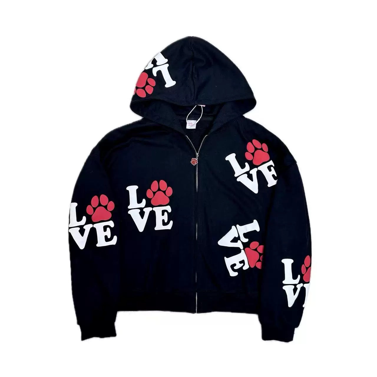 LOVE Foam Print Heavyweight Loose-Fit Sweatshirt