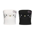 Cute kitty strapless top