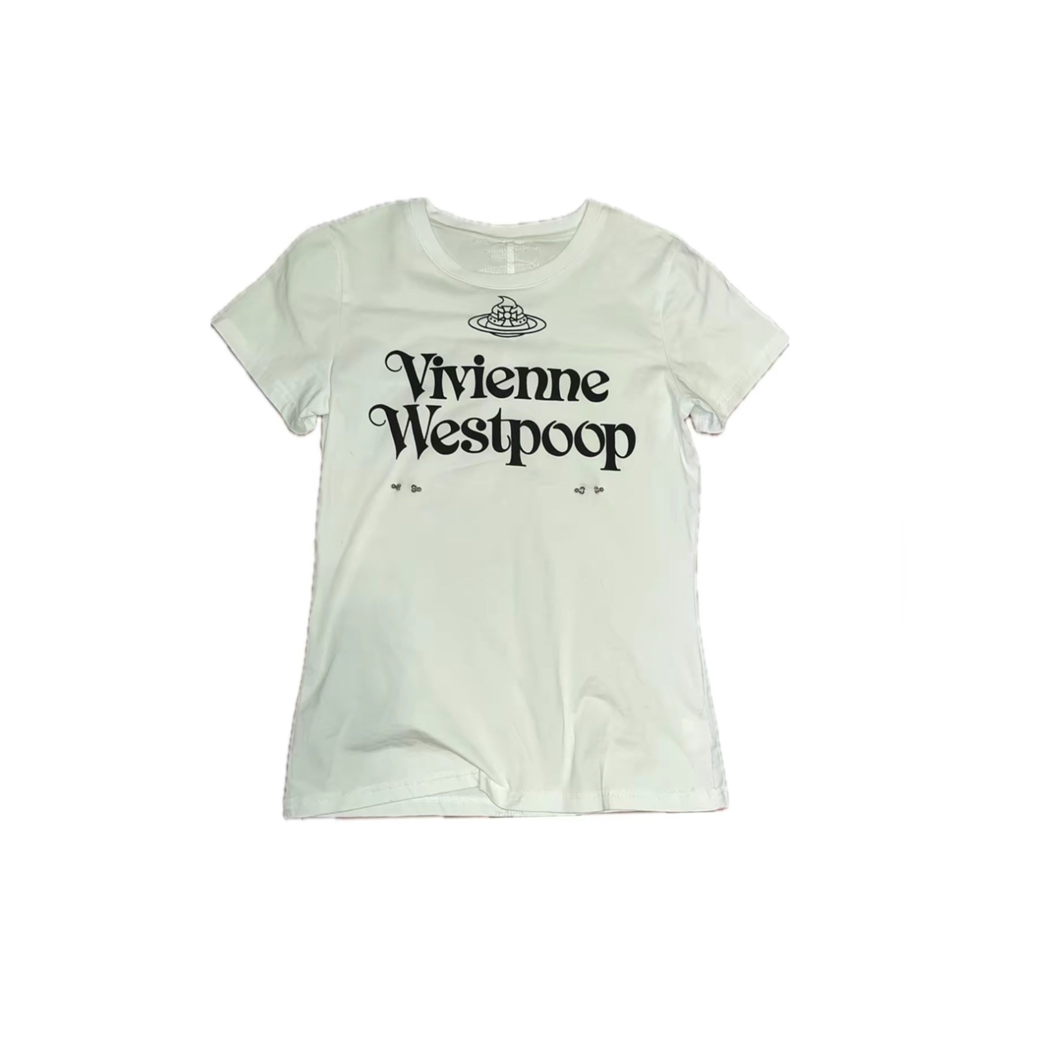 Vivienne Westpoop cute punk piercing T-shirt logo