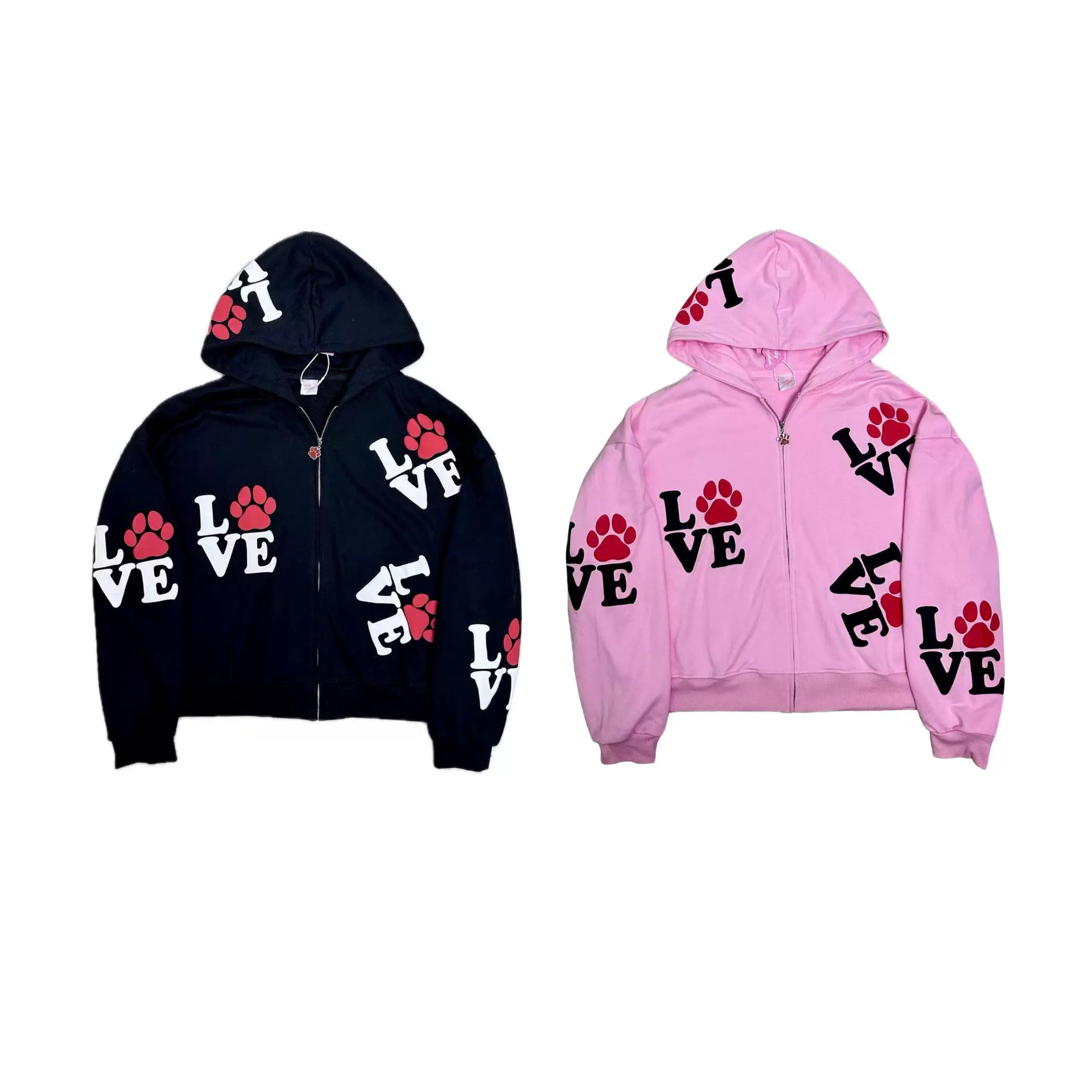 LOVE Foam Print Heavyweight Loose-Fit Sweatshirt