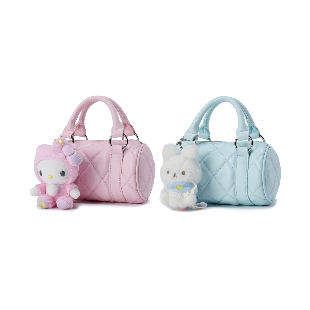 Cylinder bag, Boston bag, handbag, shoulder & crossbody bag, pillow bag.