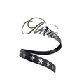 Designed Stainless Steel Buckle Five-Pointed Star Patchwork Top-Grain Leather Belt – Unisex