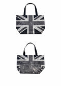 Distressed Flag Print Large Capacity Canvas Tote Bag