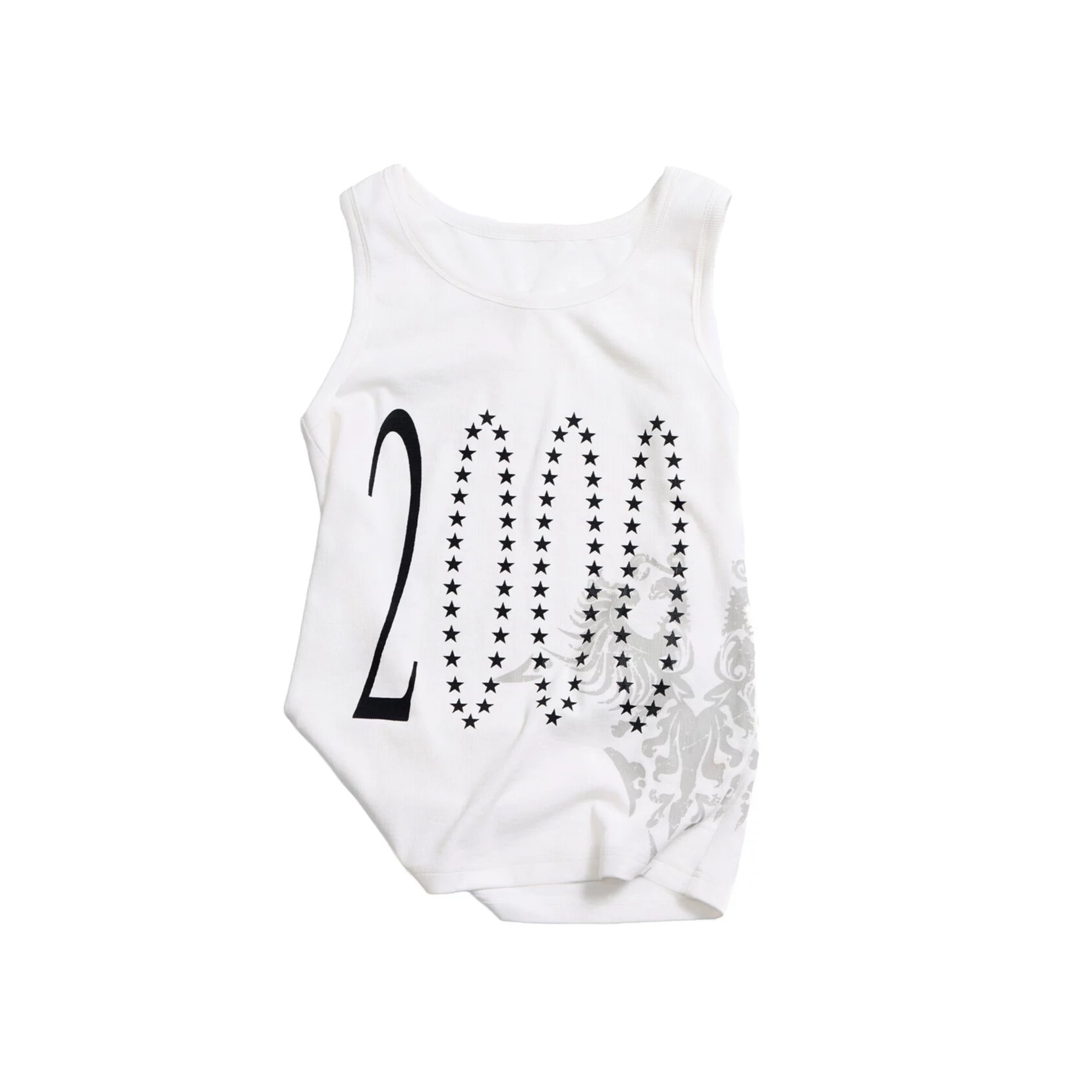 "2000" Y2K Vintage Starburst Totem Print Cami Top