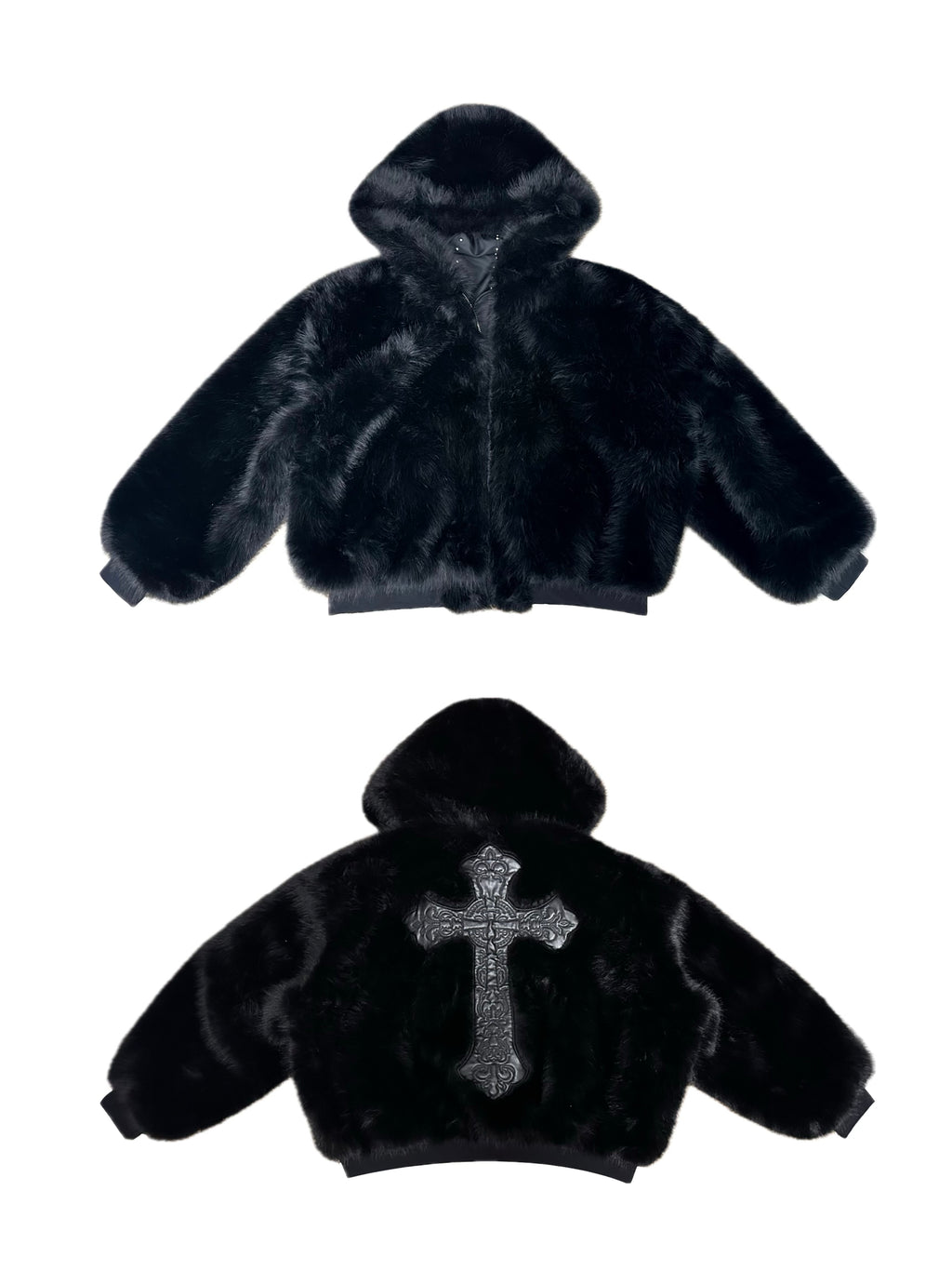 Reversible Shearling Bomber Jacket (Mountain Eagle Design) – Unisex
