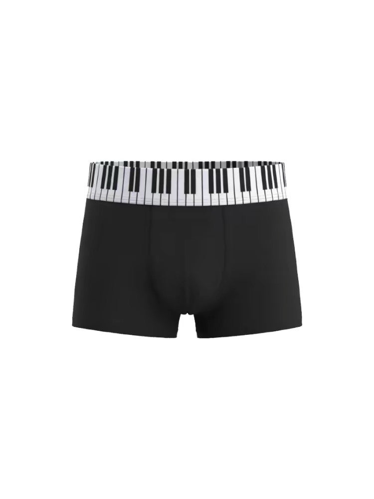 Pure Cotton Breathable Piano Keyboard Boxer Briefs – Unisex